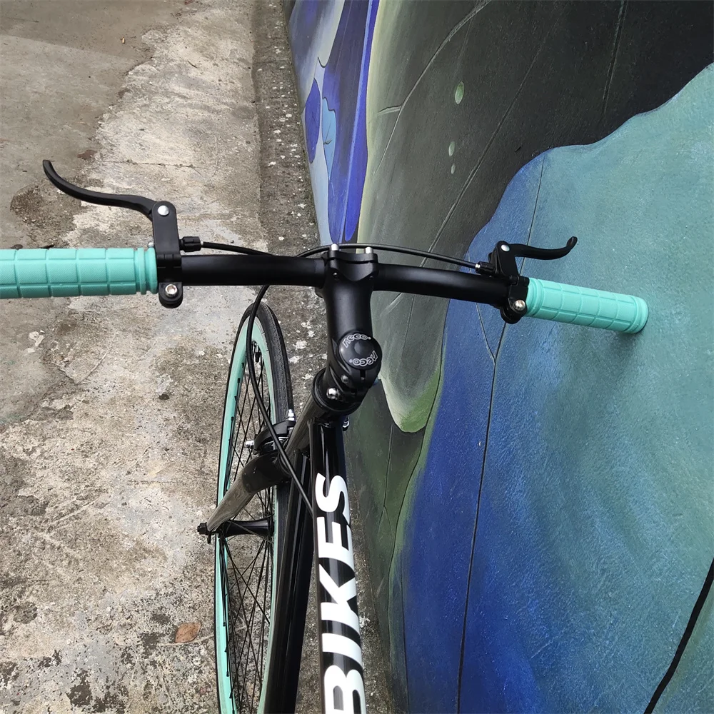 700*25C Fixed Gear Bike Black Steel Diamond Frame Fixie Bici Flip Flop Hub Single Speed City Bicycle