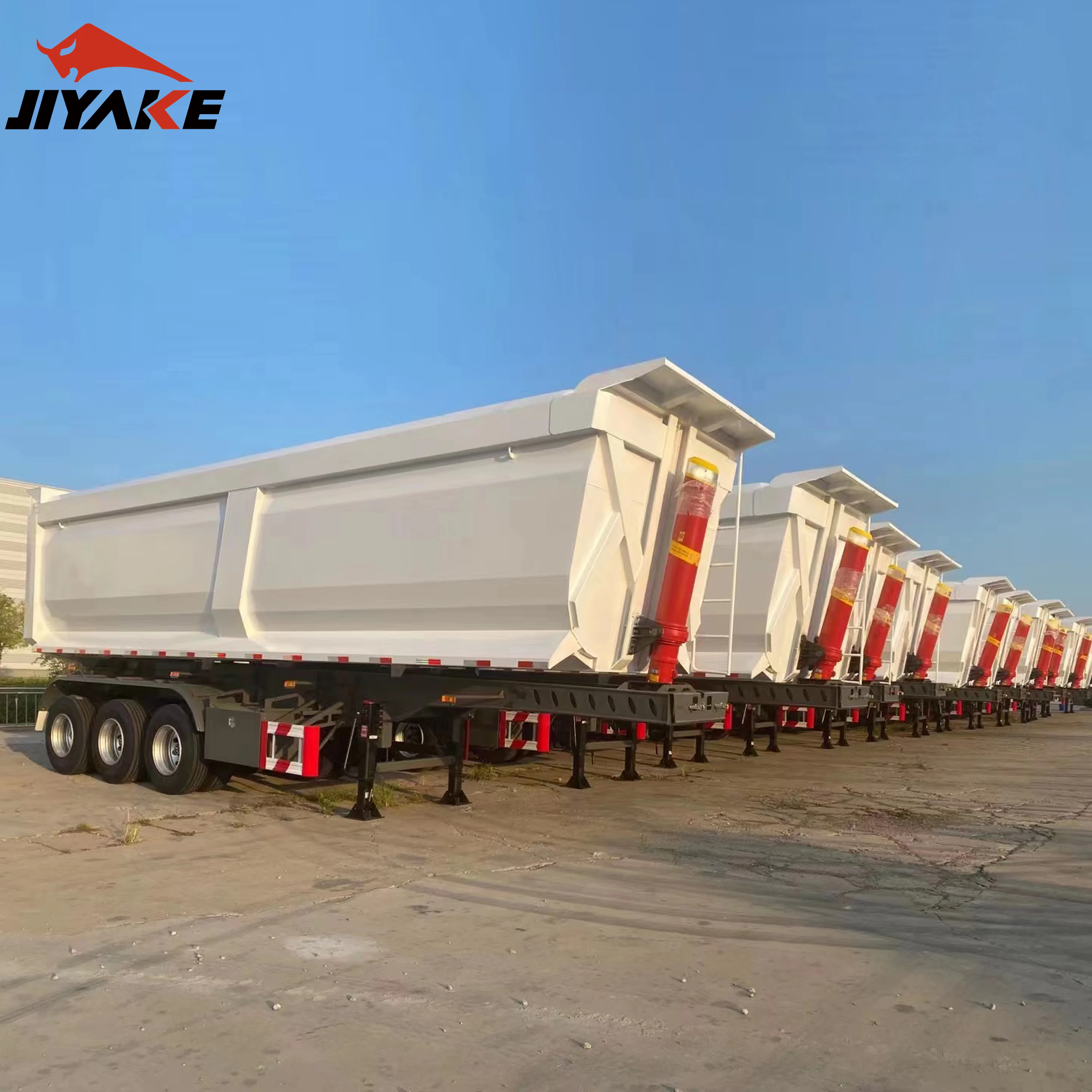 New 3/4/5/6-Axles semi dump trailer 50/80/100 tons 30cbm 40cbm 50cbm 60cbm -semi Dump Trailer For Sale
