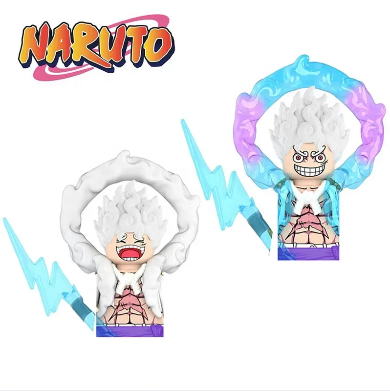 DY624 DY625 Japanese Anime Nika Luffy The Straw Hat Pirates Captain Monkey D Luffy Mini Education Building Blocks Kids Gift Toys