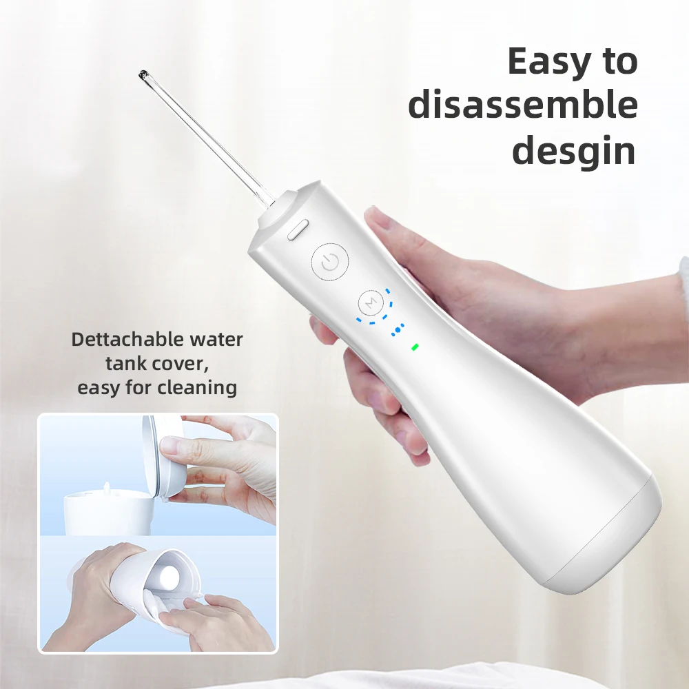 CE Certificate Professional Oral Cleaner Waterproof Rechargeable  Portable Dental Water Jet Irrigator With Massage Function