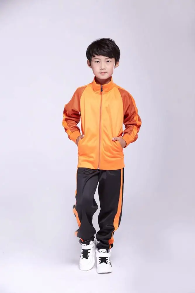 custom logo football club training suits Long sleeve Zipper jacket soccer suit