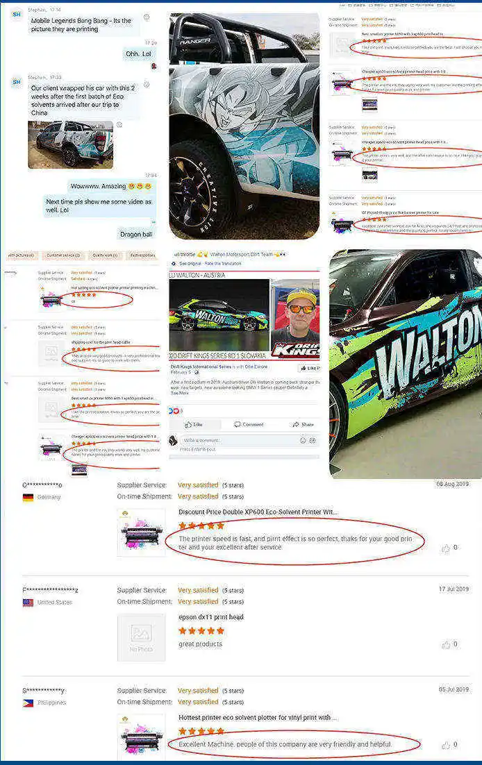 Factory inkjet printer 1.6m 1.8m 3.2 meter XP600 DX5 large format eco solvent plotter printing machine digital printer