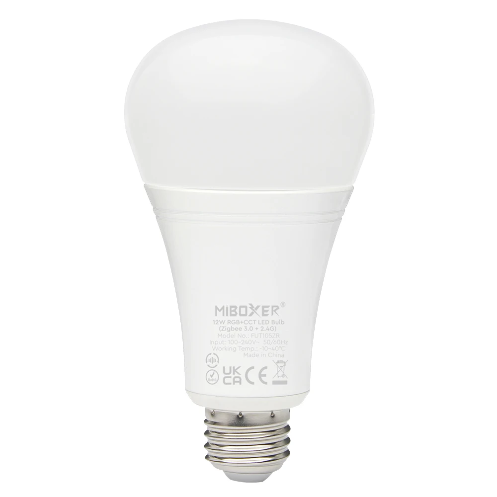 Светодиодная лампа mipboxer FUT105ZR 12 Вт RGB + CCT (Zigbee 3 0 2 4 г) 100 ~ 240 В 50/60 Гц E27 в помещении