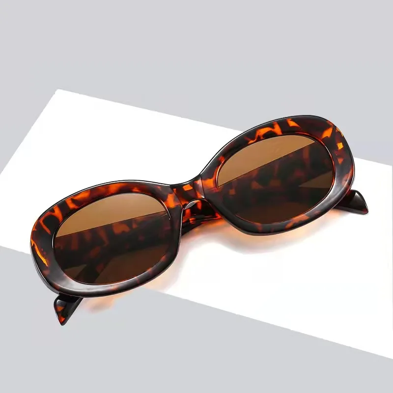 new oval European American Shades ins personality small goose egg street shooting glasses Classic Vintage fashion sunglasses