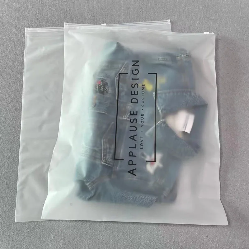 Reusable Waterproof EVA Plastic Zip Lock Swimwear Bags, Customized Print Logo T Shirt Bikini Skirt Dress Packaging Zip Lock Bags