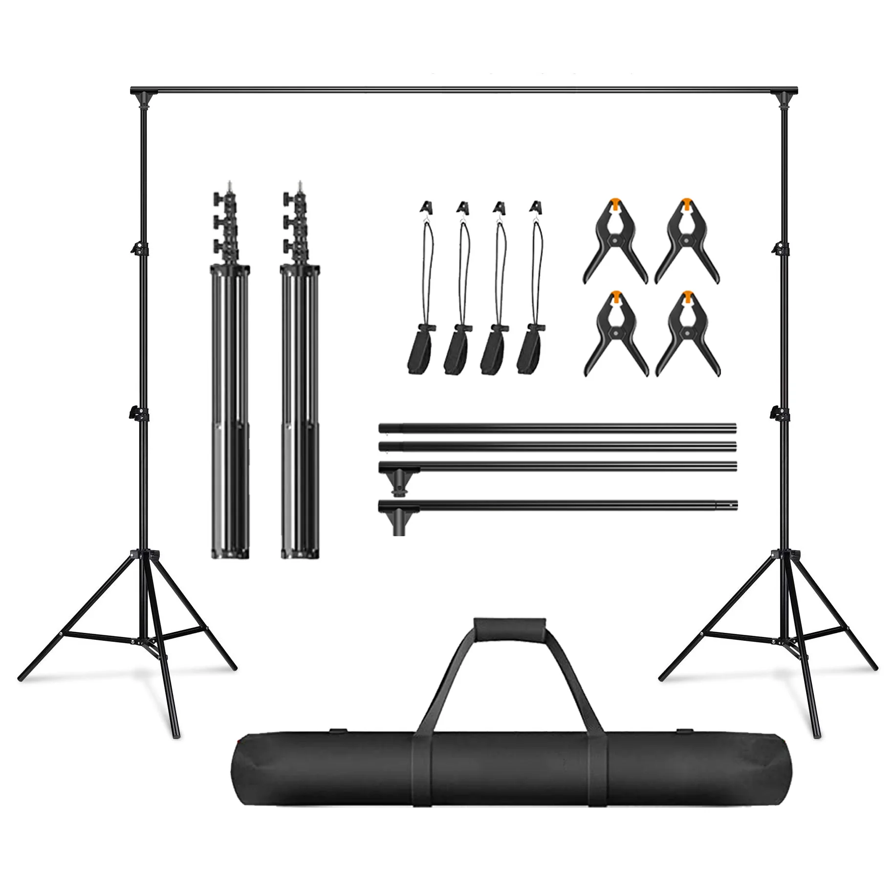 Photo Video Studio Backdrop Stand,10 X 10ft Heavy Duty Adjustable Photography Muslin Background Support System Kit - Buy 10 X 10