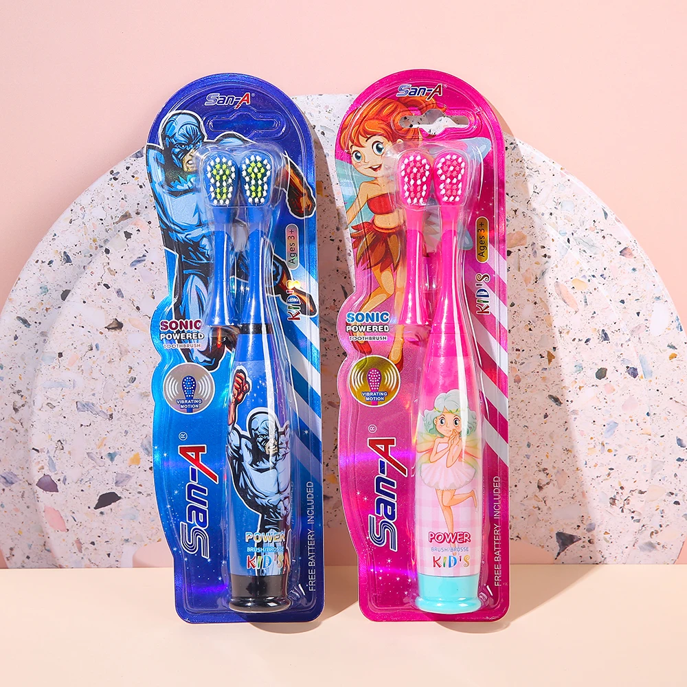 Wholesale lovely cute design children toothbrush electric toothbrush for kids