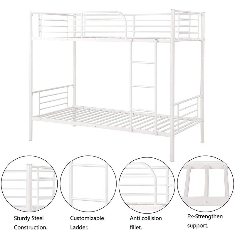 Durable steel fashion capsule bunk bed double decker space bunk bed with curtain for hotel youth hostel