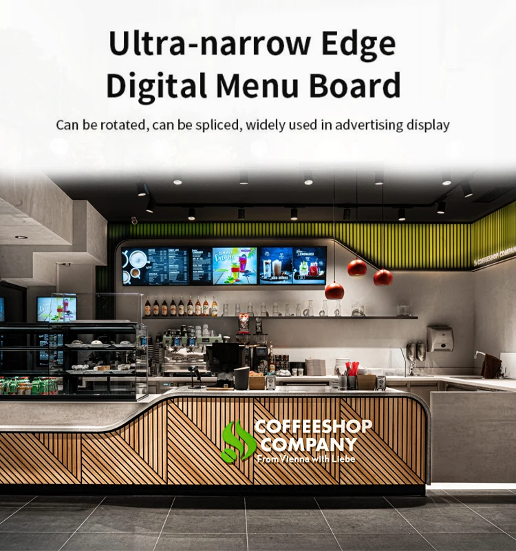 43 55 Inch Horizontal/Wall Mount/Floor Standing Advertising Highlight Indoor Small Lcd Display