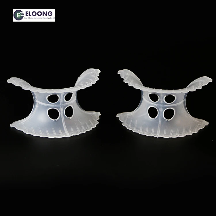 Acid Resistance Plastic Super Intalox Saddle Ring For Distillation Tower Absorption Column