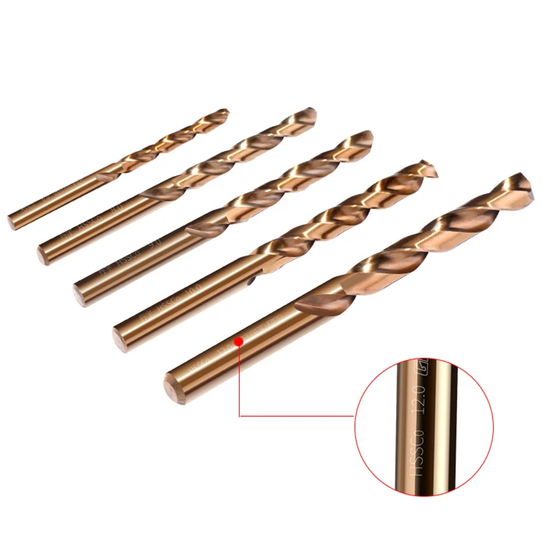 M35 High Speed Steel Cobalt Twist Drill Bits for Stainless Steel