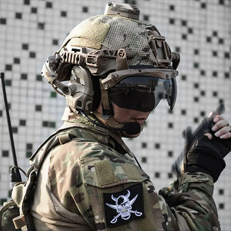 Outdoor Hunting Earmuff Noise Canceling Headphones Shooting Earmuffs Pickup Noise Reduction Tactical Headset Connect Helmet