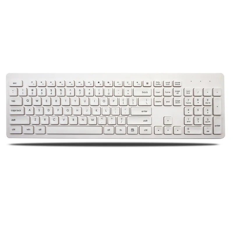 2.4G Wireless USB Keyboard and Mouse Set Metal Features for Commercial Office Gaming Home Use Cross-Border