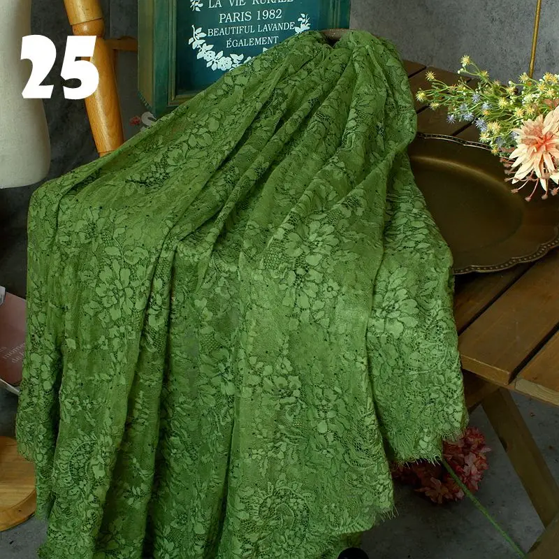 150cm Wide 3 Meters Length One Pc High Quality Eyelash French Lace African Switz Lace Fabric for Dress