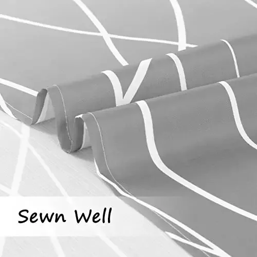 2022 Amazon hot sell Stripe Fabric Water Repellent Modern Shower Curtains for Bathroom