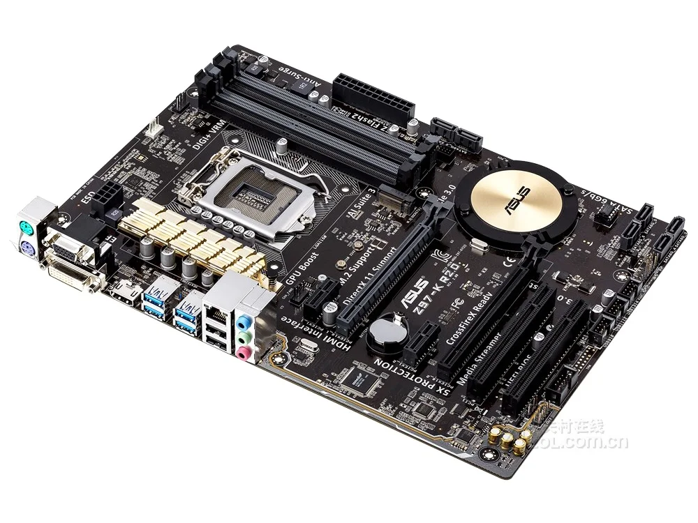 Б/у Asus Z97-K R2.0 для рабочего стола материнской платы LGA 1150 DDR3 USB2.0 USB3.0 32 ГБ I3 I5 I7 процессор