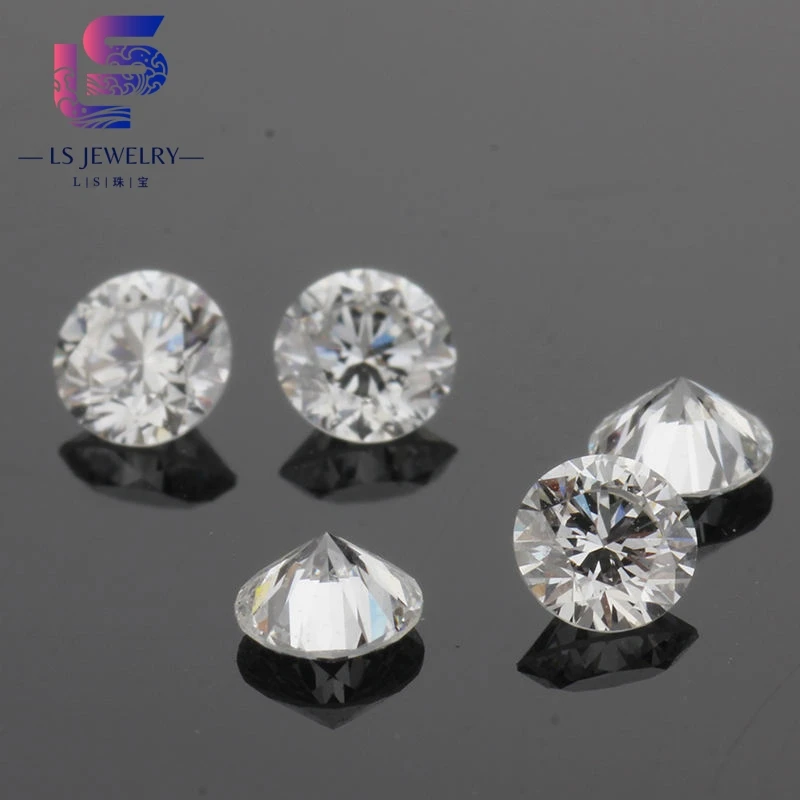 Certified round diamond cut 1 carat size DEF color VS1 clarity lab grown CVD/HPHT diamond price