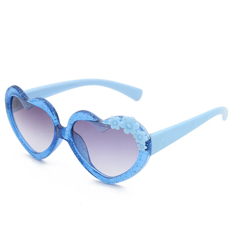 2024 Girls Cute Heart Frame UV Protection Fashion Glasses For Outdoor Activities Gift For Children Kids Accessories