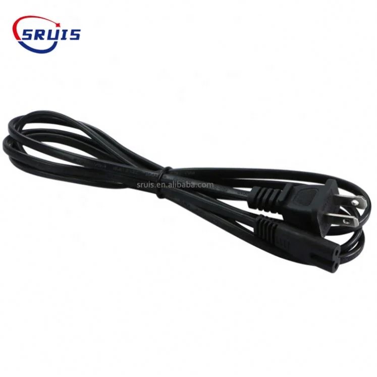 3ft 6ft 18awg polarized usa ac electrical 2 flat pin plug 110 volt figure 8 female iec320 c7 connector power cord