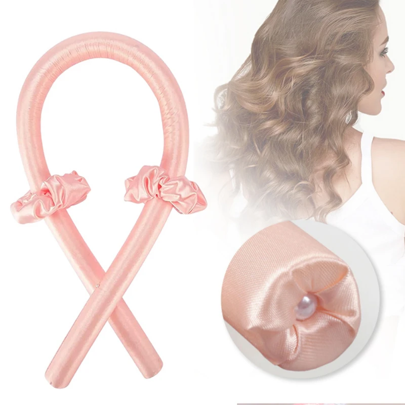 Best-selling foam plus steel wire lazy curling stick with clip heat-free sleeping curls large intestine hair ring curler set