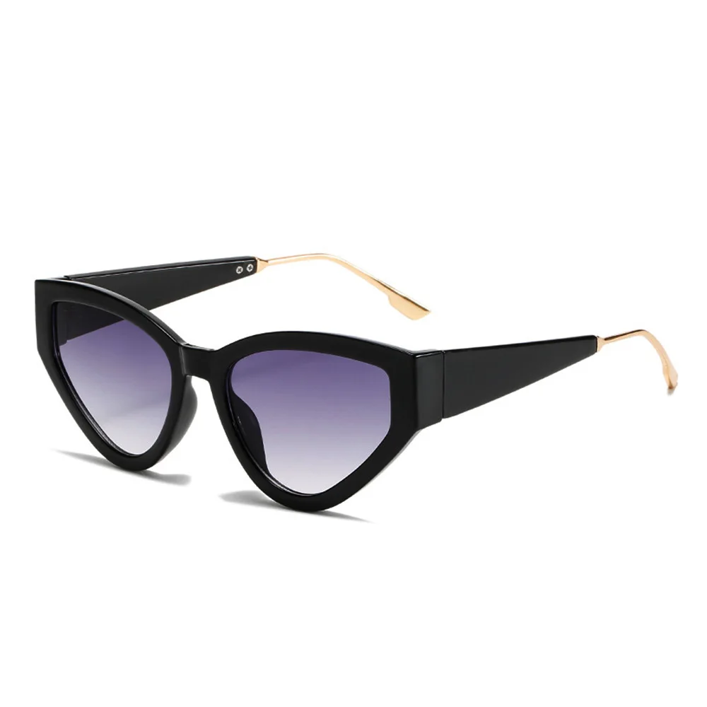 Custom UV400 Designer Women Sunglasses Retro Trendy Big Oversized Cat Eye with High Quality Plastic Frame in Red and Champagne