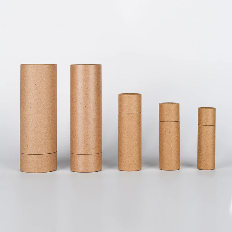 Free Sample Cosmetic Packing White Black Brown 7g 14g 25g 60g 75g Paper Tube for Deodorant Container