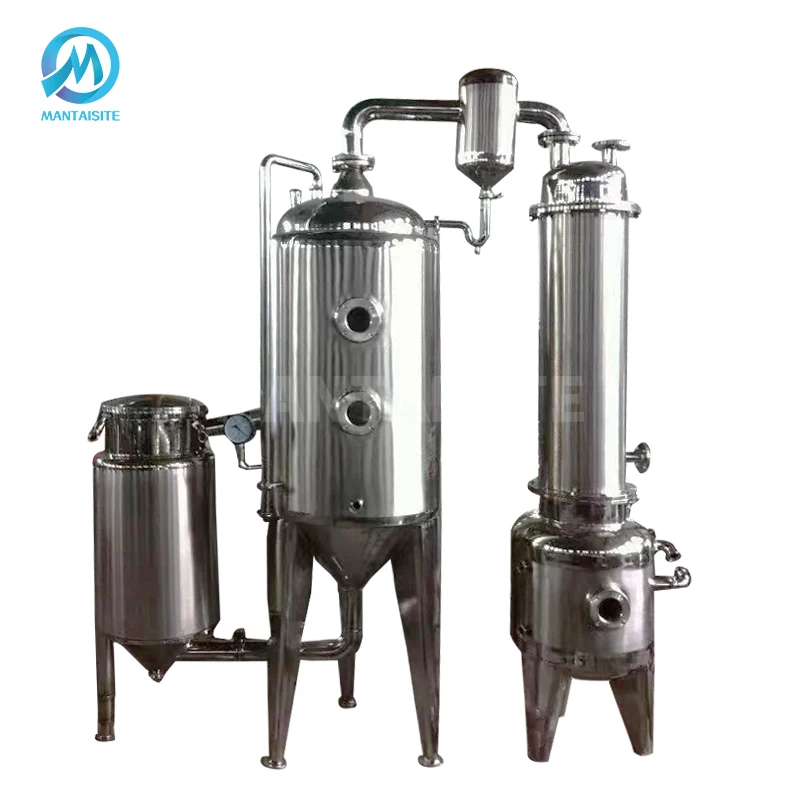 Fruit Juice Concentration Machine Vacuum Evaporator Jam Concentrator Food Grade Milk Honey Water Alcohol Oil Evaporation
