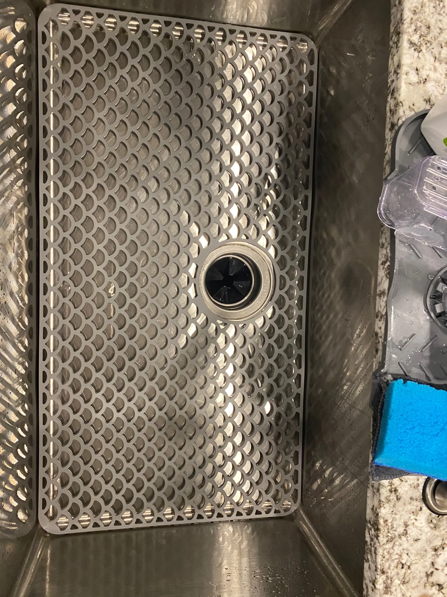 Hot Sale Kitchen Sink Protector Mat Pad Set Silicone Sink Mat Sink Divider Protector Silicone Kitchen Mat