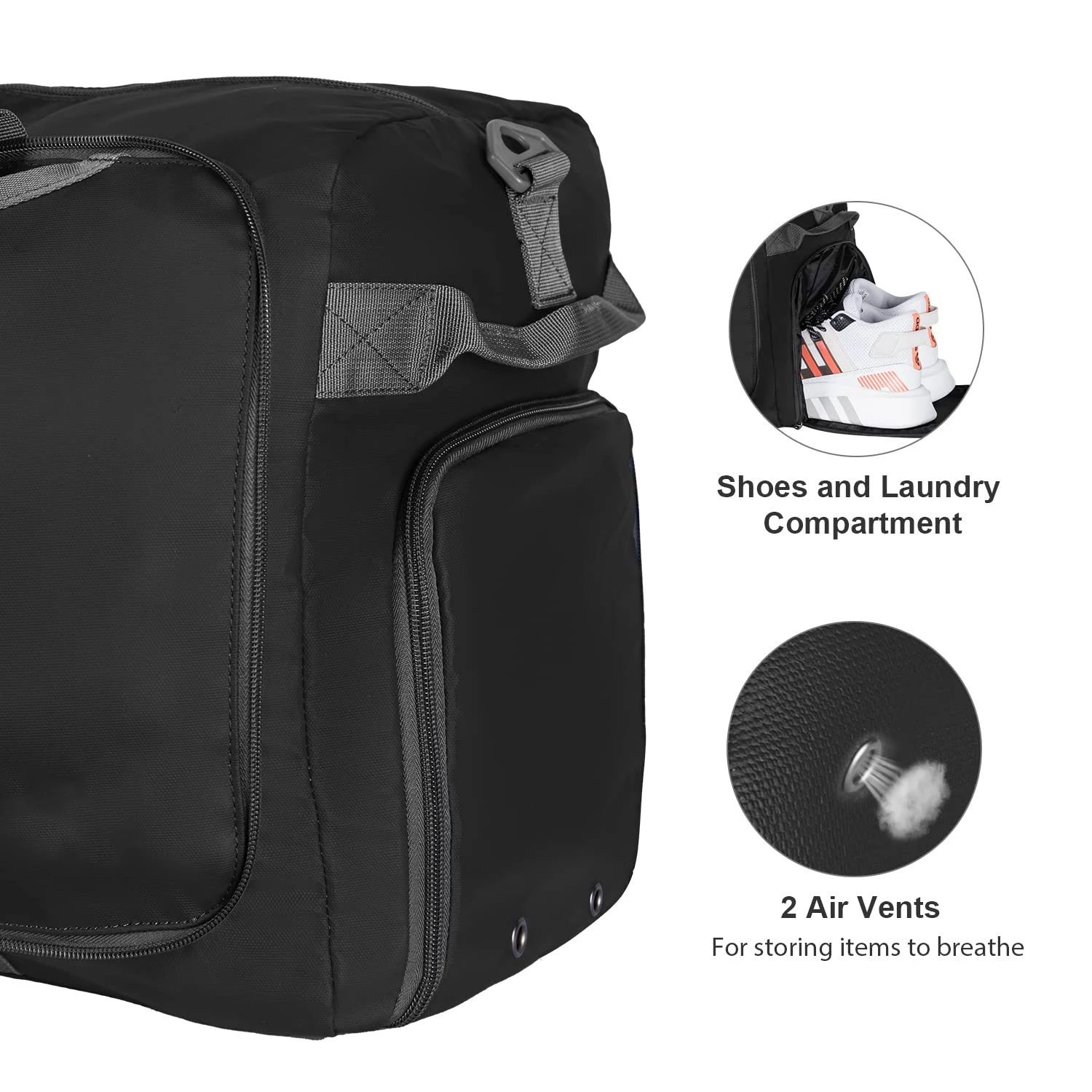 Wholesale Travel Bag Fitness Sports Clothes Storage Spend The Night Bag 600D Polyester Waterproof Shoulder Strap Pocket Tote Bag