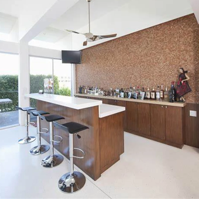 China Manufacturer design Sintered Stone Festaurant Coffee Furniture Modern Cafe Bar Counter for Home with Bar Stool