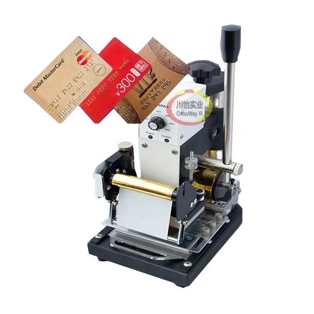 PVC Card Embossing Foil Color Filling Stamp Machine For ID VIP Card