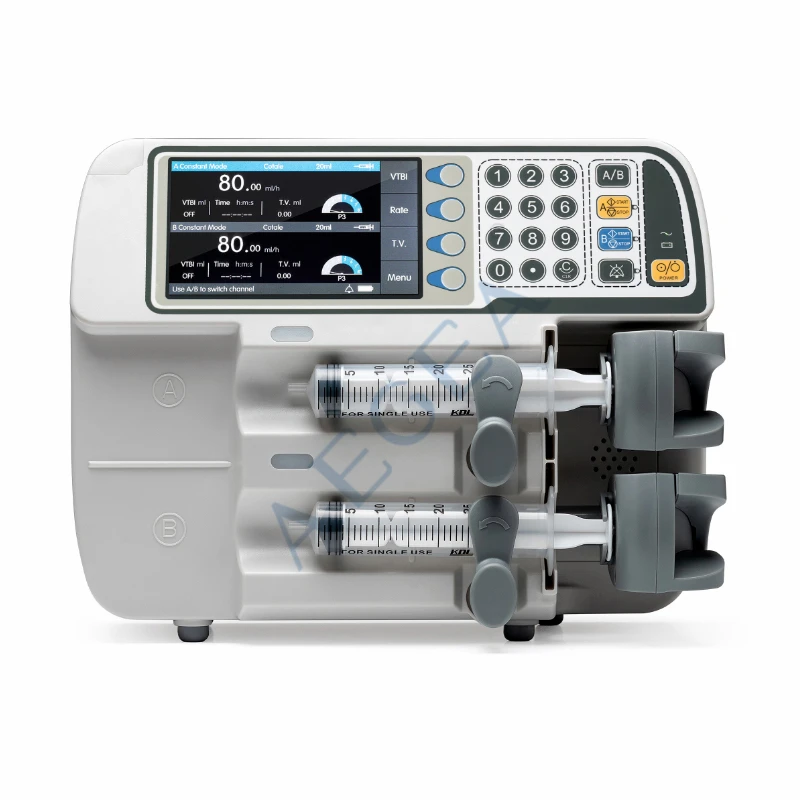 AG-620A/B wholesale double channel syringe-specific medical portable electric syringe pump