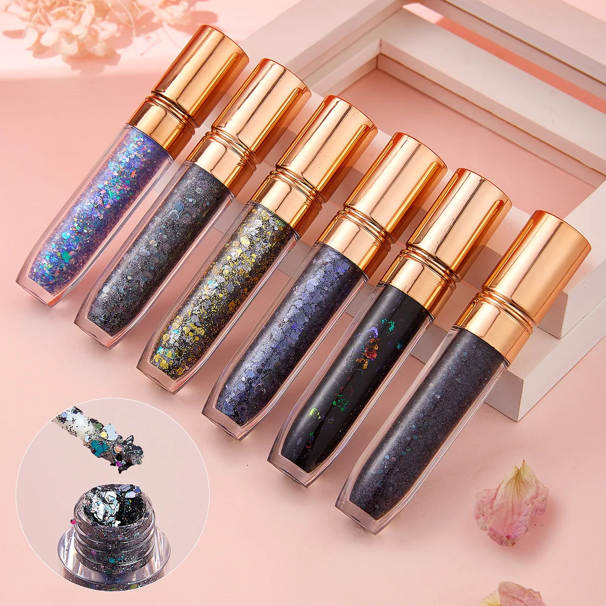 Shimmering Gel Eyeshadow Makeup Cream Wholesale Glitter Pigment Body Holographic Glitter Eyeshadow Gel