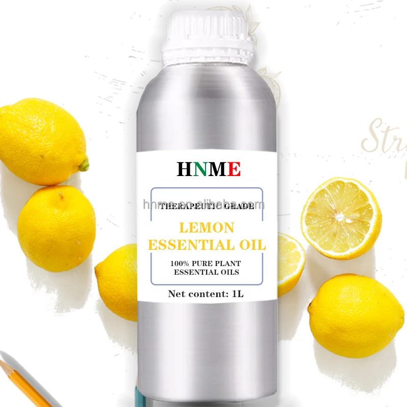 Top Organic Fruit Lemon Essential Oil 100% Pure Plant Therapy Grade Essential Oil Purify Air Whitening Remove Melanin 1L