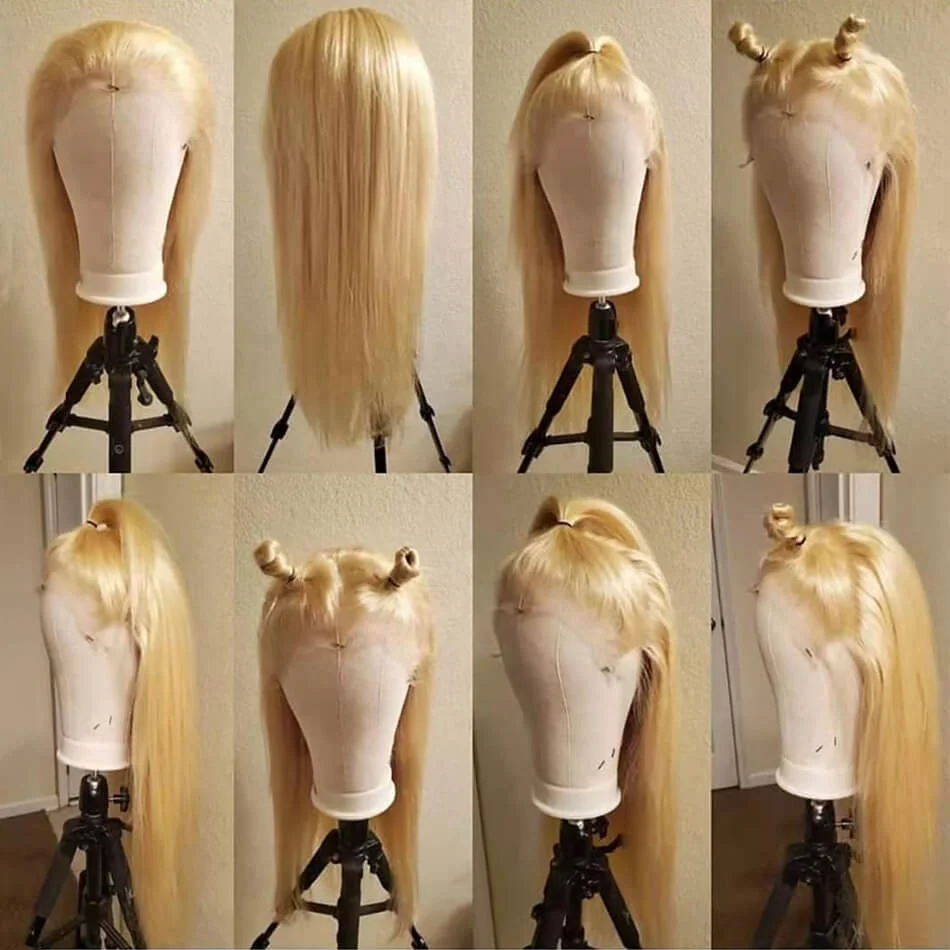 Ali Queen 100% Real Human Hair 613 Blonde Hair Lace Wig, 613 hair lace front wig