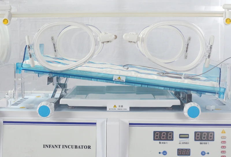 BT-CR12 hospital RS-232 connector O2 inlet infant incubator micro computer newborn premature neonatal baby incubator price
