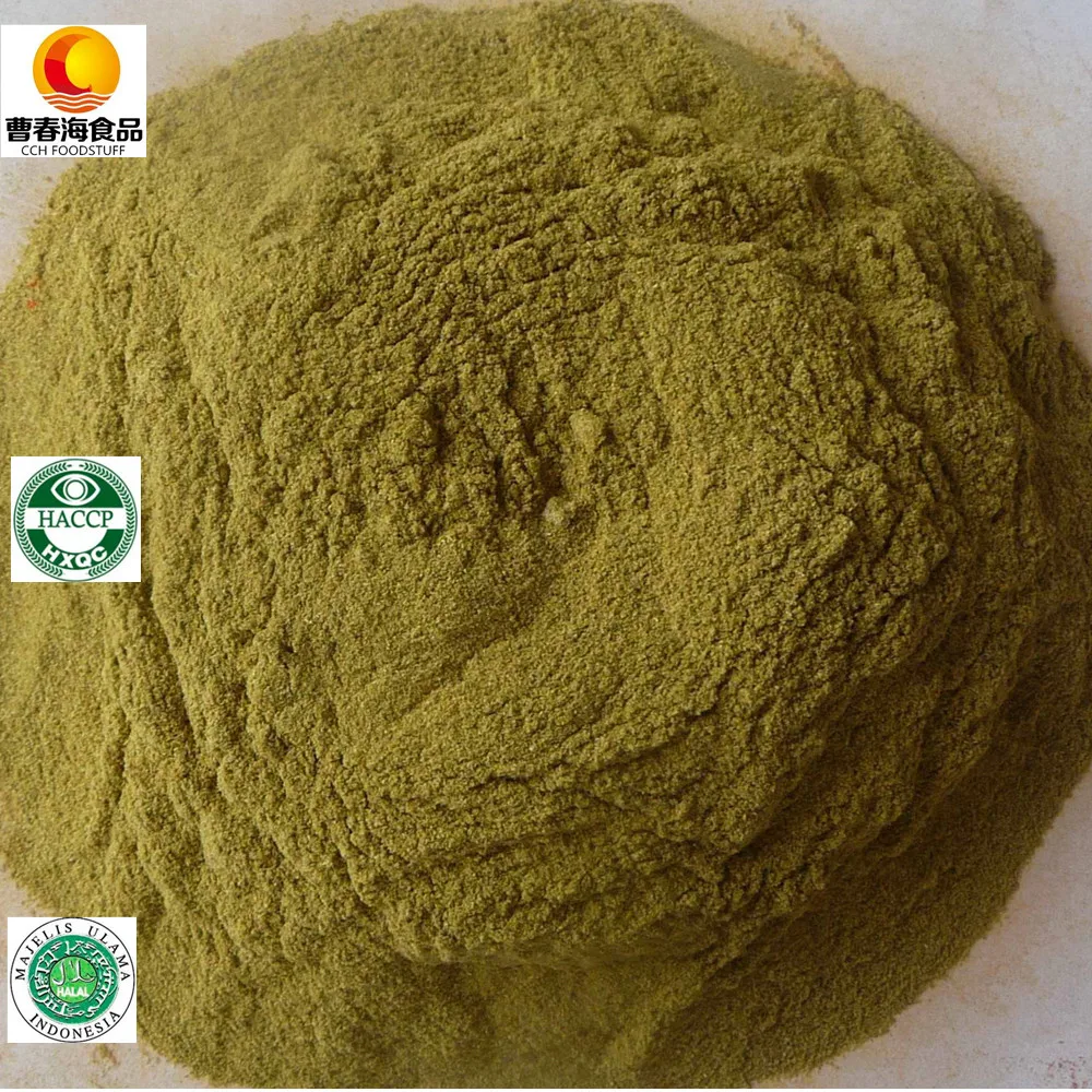 Chinese Manufacturer Supply Spicy Pure Green Chilli Powder with HACCP,GLOBAL G.A.P HALAL Certificate for Spice Powder