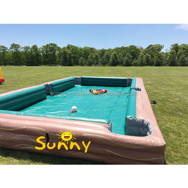 New snooker inflatable pool table snooker soccer football billiard game inflatable snookerball table