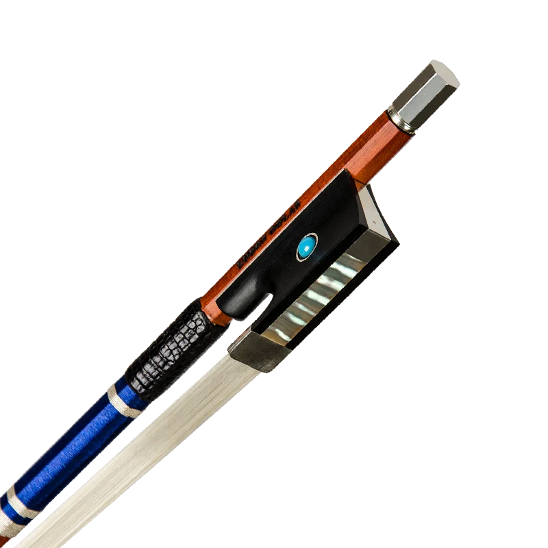 European original imported professional violin master piano bow embedded blue violin bow 4/4