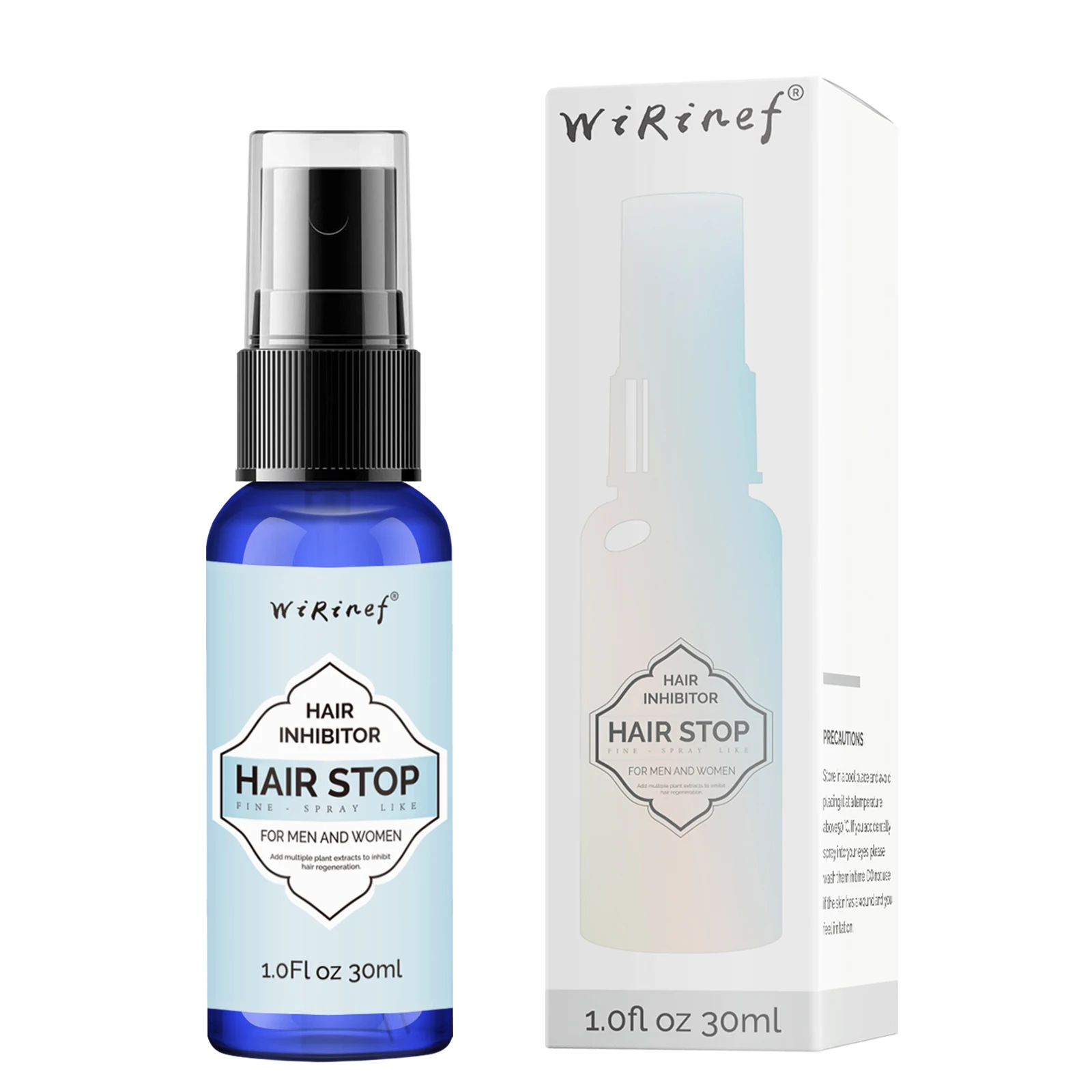 30ml Hair Stop Spray Hair Remover and Growth Inhibitor Facial Removal Cream Spray Beard Bikini Intimate Face Legs Body