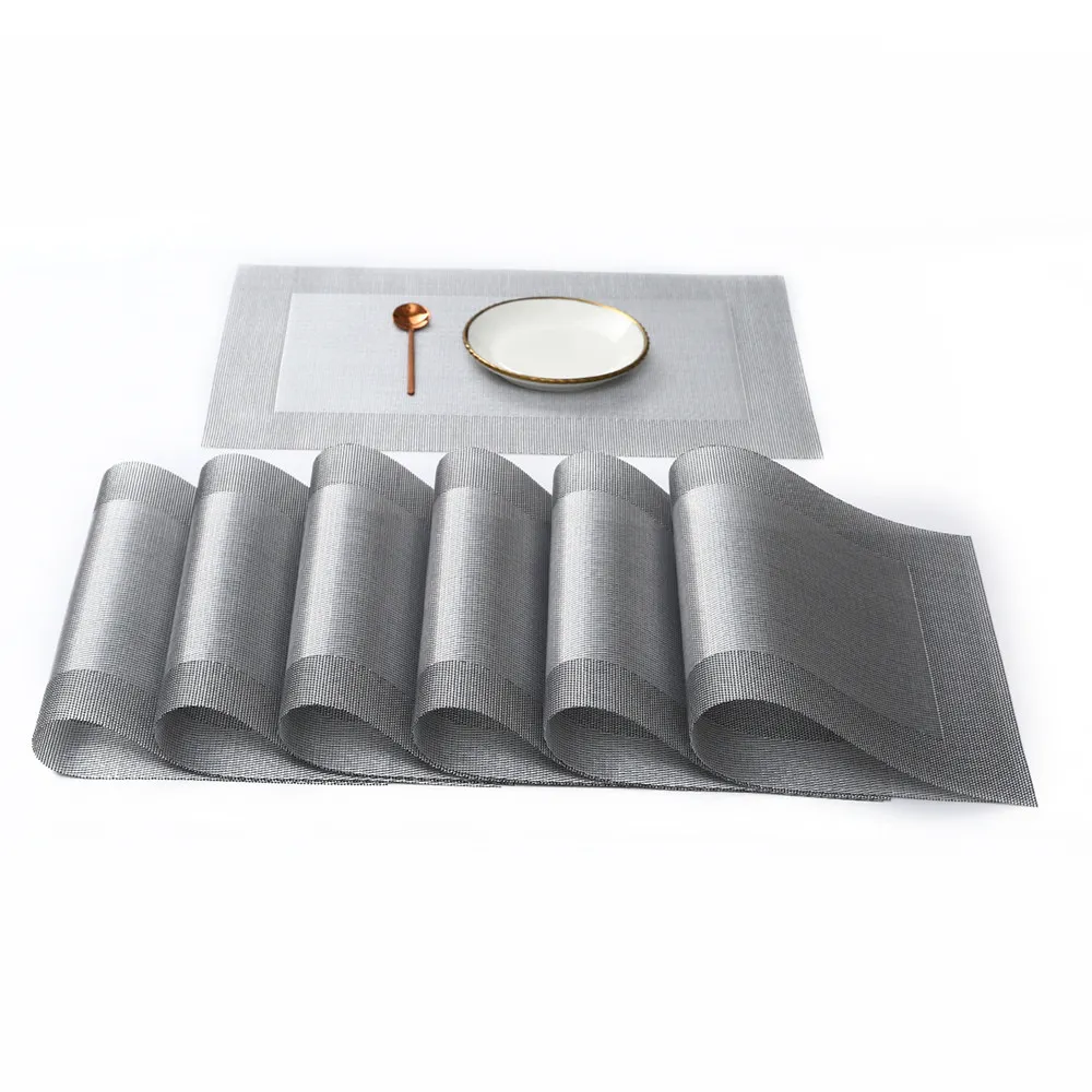 Round woven placemat table mat non-slip napkin coaster kitchen decoration