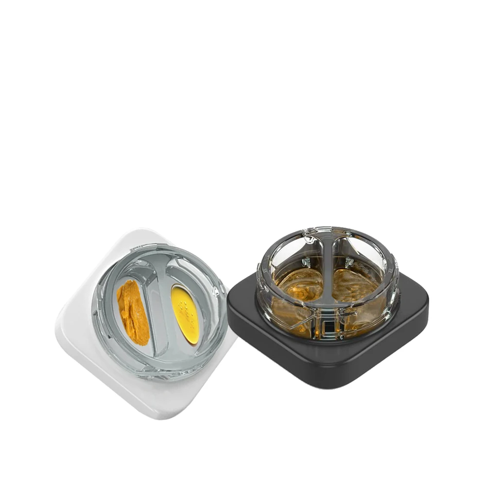 Free Samples Concentrate Jar Child Proof Double Dividers Glass Jar with Lids