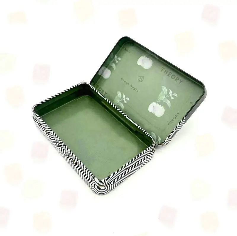 Reusable Winston Hinged Rectangular Child Proof Tin Box for 20 Cigarettes Pre-rolls Joints Blunt Metal Packaging