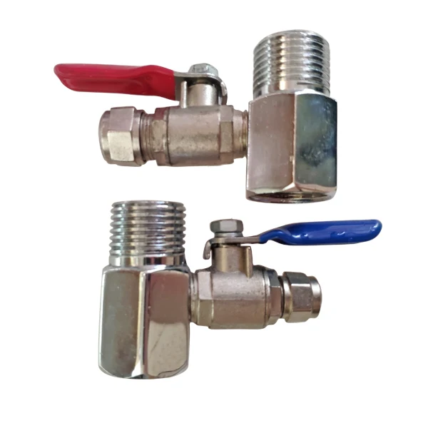 1/2' to 1/4' RO Water Adapter Ball Valve Faucet Tap Feed Reverse Osmosis