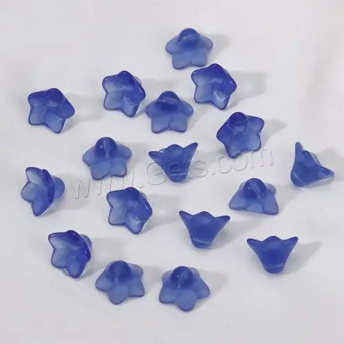DIY Frosted Flower Crystal Jewelry Beads More Colors for Choice 9x13mm 5PCs/Bag 1605611