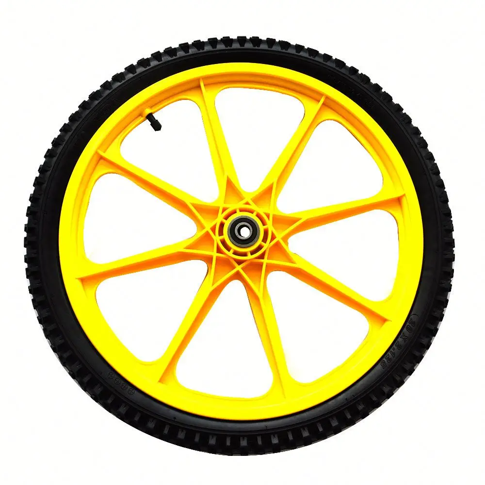 Wholesale 20 inch plastic outdoor garden cart trolley pu foam rubber wheels
