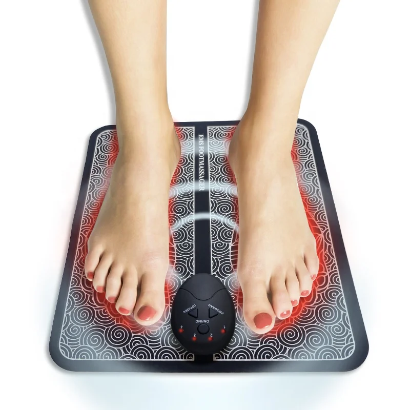 EMS Foot Massager Electric Shiatsu Foot Leg Calf Cheap Price Vibrating Blood circulation Foot Massager Massage Feet Pad