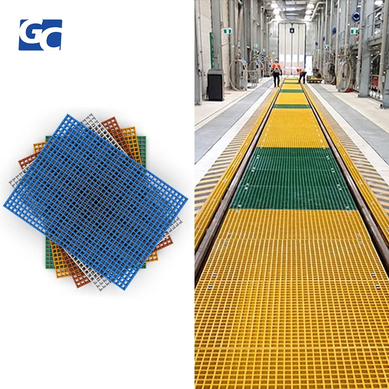 GRECHO Plastic Molded Frp Car Wash Grating Sheet Fiberglass Mesh Grate