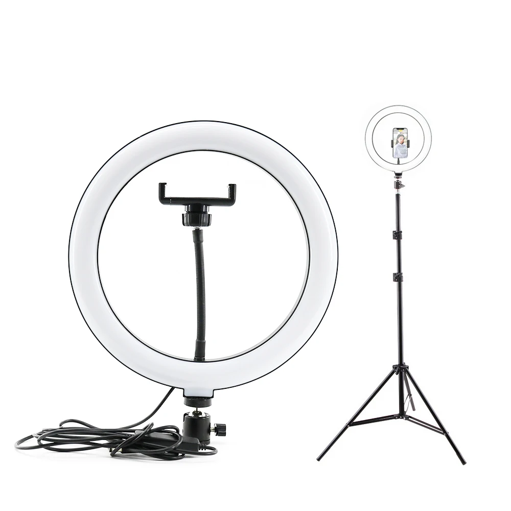 Bokun dropshipping Amazon 10 inch LED ring light Rated power 20W Color temperature range 3000-5600K  Ring light