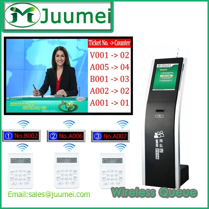 OEM Support Automatic Wireless Queue Ticket Dispenser
